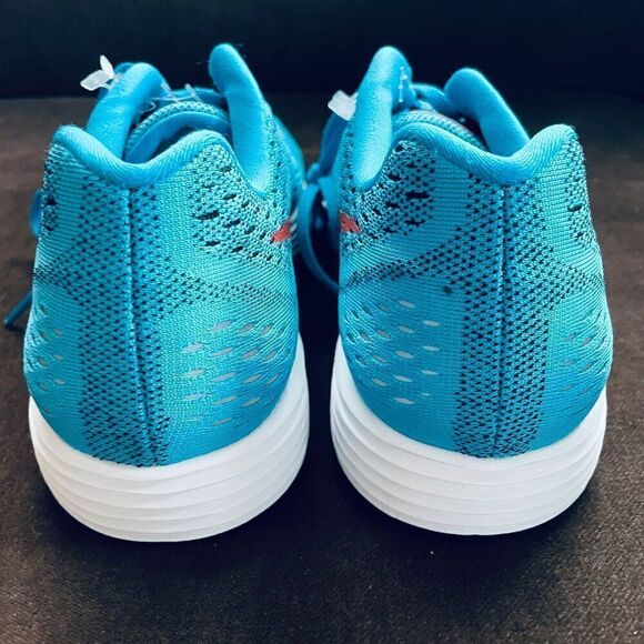 RARE NIKE FLYKNIT LUNAR TRAINER Sample Promo Unreleased Blue Lagoon Crimson 10